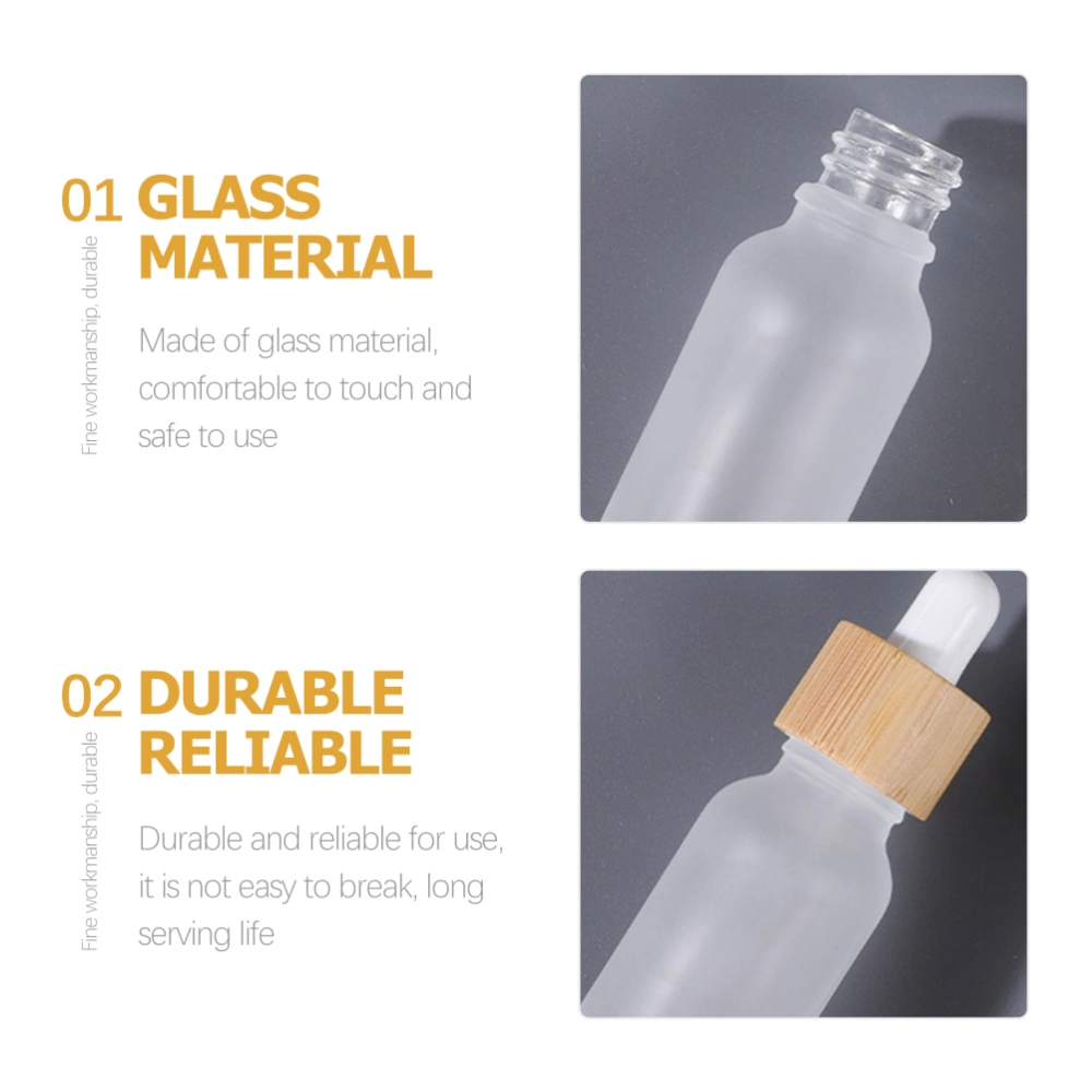 8Pcs Frosted Glass Bottles with Dropper Pipettes Aroma Oil Bottle Empty Glass Bottles for Essential Oil