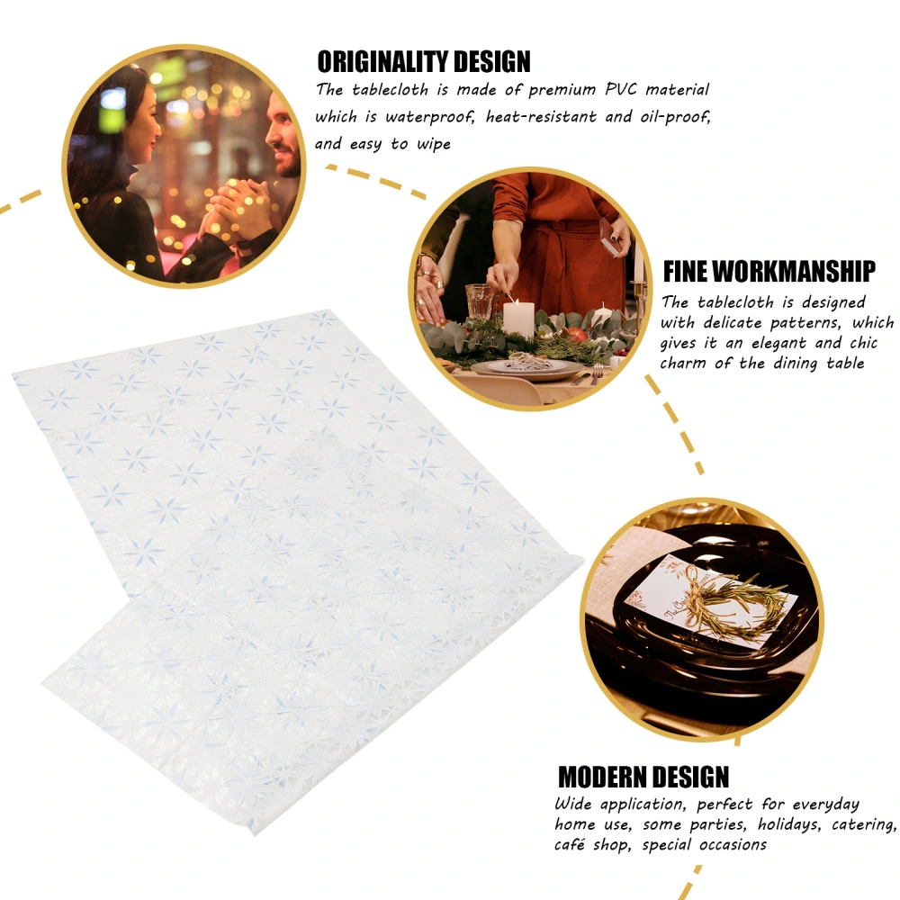 Waterproof Tablecloth Oil-Proof PVC Table Cloth Stain-Resistant Heat-resistant PVC Table Cover