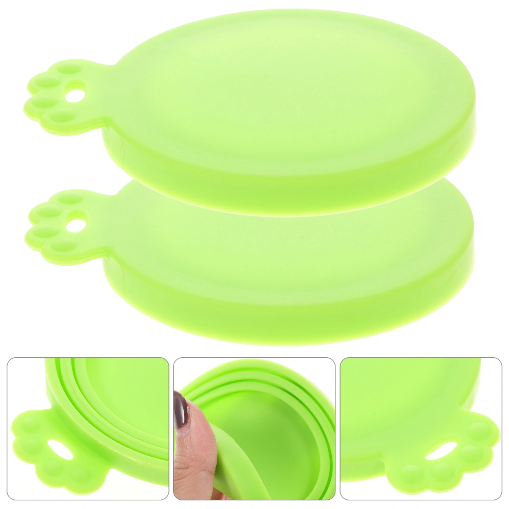 3pcs Can Lid Silicone Cover For Canned Good Replacement Can Topper For Dog Food