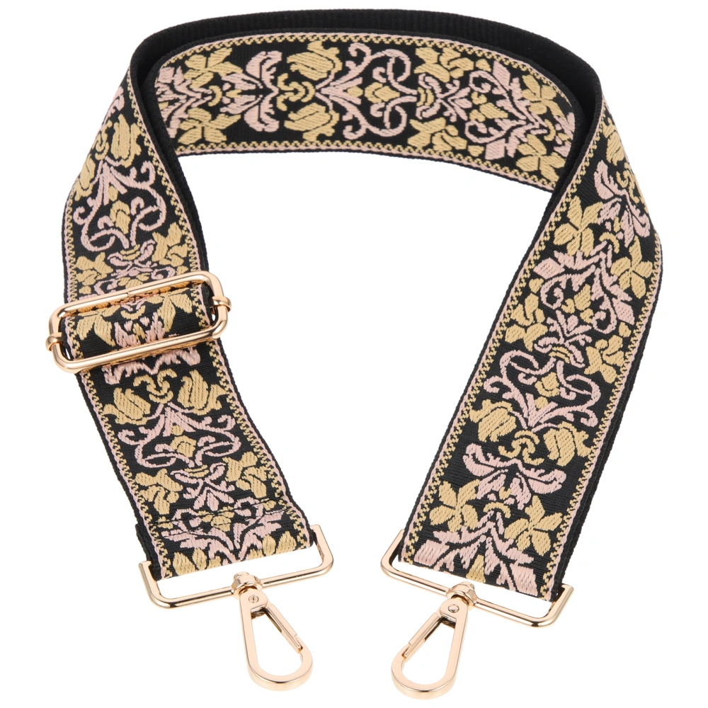 Embroidered Crossbody Bag Strap Adjustable Women Handbag Strap Replacement Strap