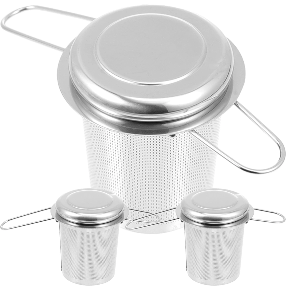 3Pcs Stainless Steel Tea Filters Metal Teapot Replacement Mesh Strainer Tea Filter