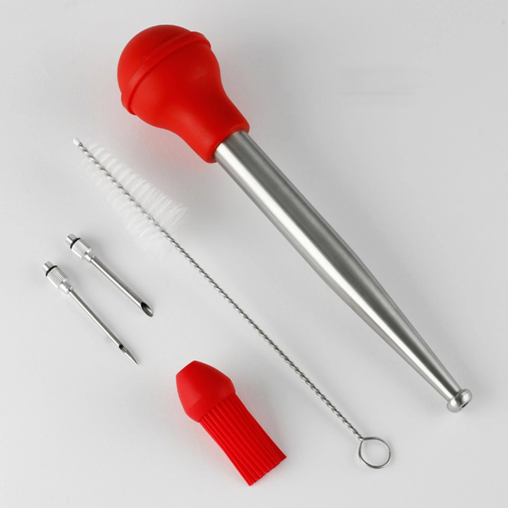 1 Set of Turkey Baster Turkey Seasoning Pump Drip Kitchen Oil Dropping Tube Barbecue Accessory