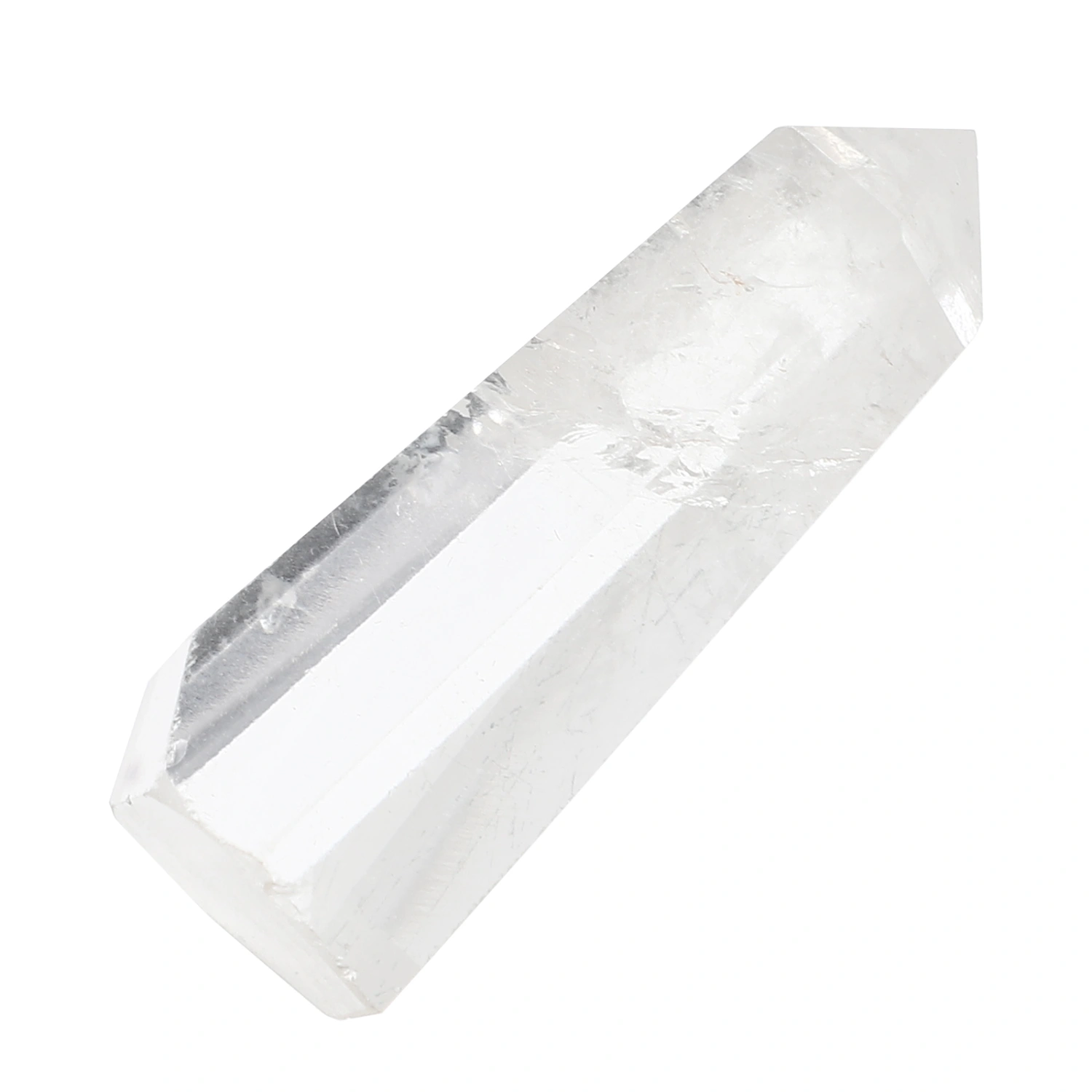 Natural Crystal Column Hexagonal Crystal Stone Meditation Stone for Fish Tank