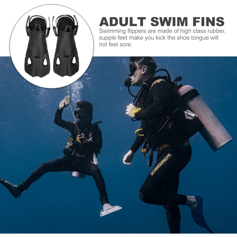 1 Pair of Adult Swim Fins Swimming Training Fins Diving Swim Fins Diving Exclusive Flippers