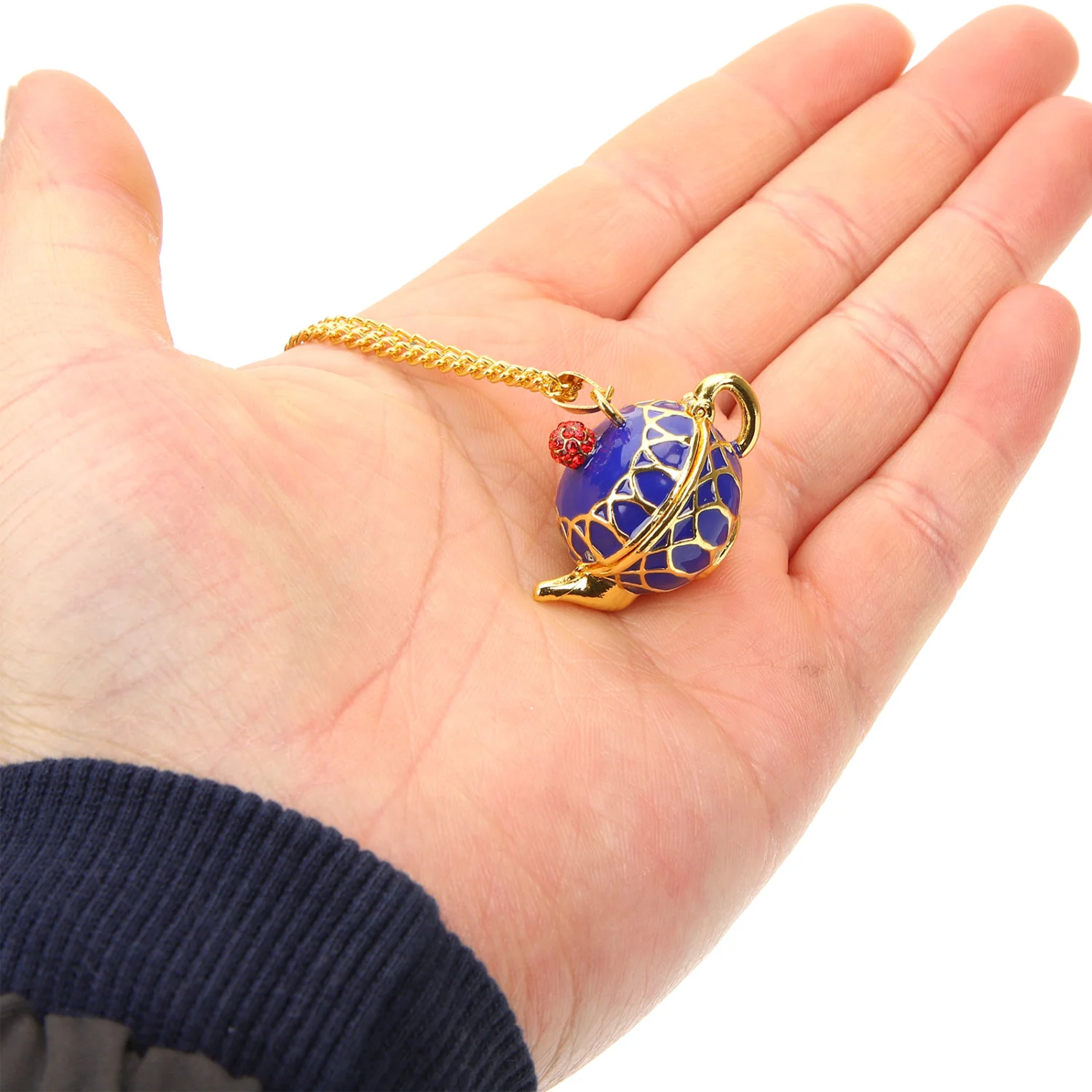Teapot Sweater Pendant Necklace Elegant Costume Chain Teapot Necklace for Women