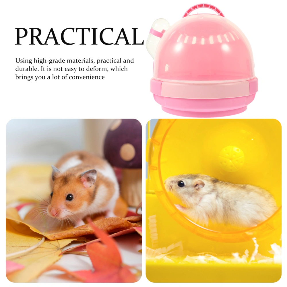 Small Pet Carrying Cage Transparent Design Hamster Cage Handle Design Hamster Travel Cage