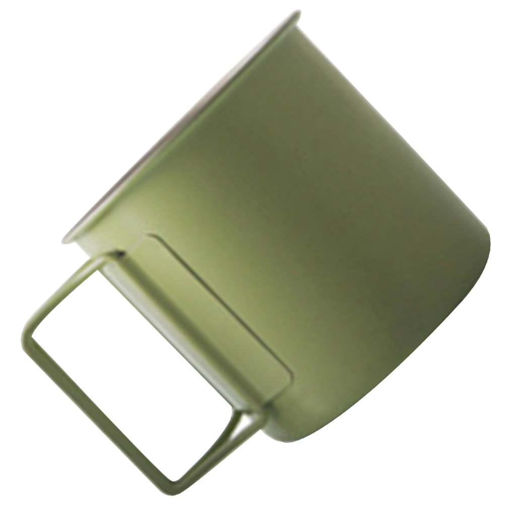 Stainless Steel Camping Cup Camping Campfire Mug With Handle Folding Big Stainless Steel Cup