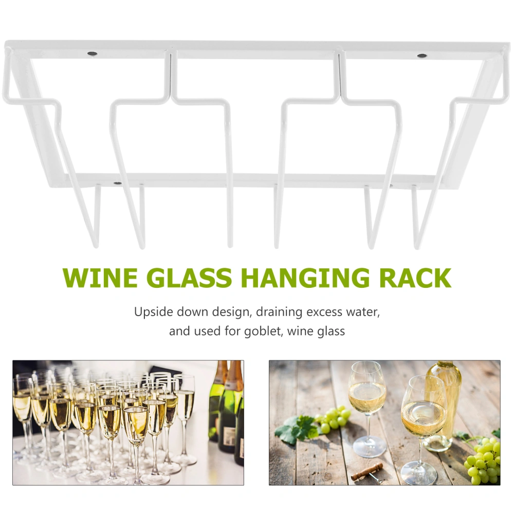 Wine Glass Rack Holder Wine Glasses Storage Hanger for Bar Kitchen Cafe Shop