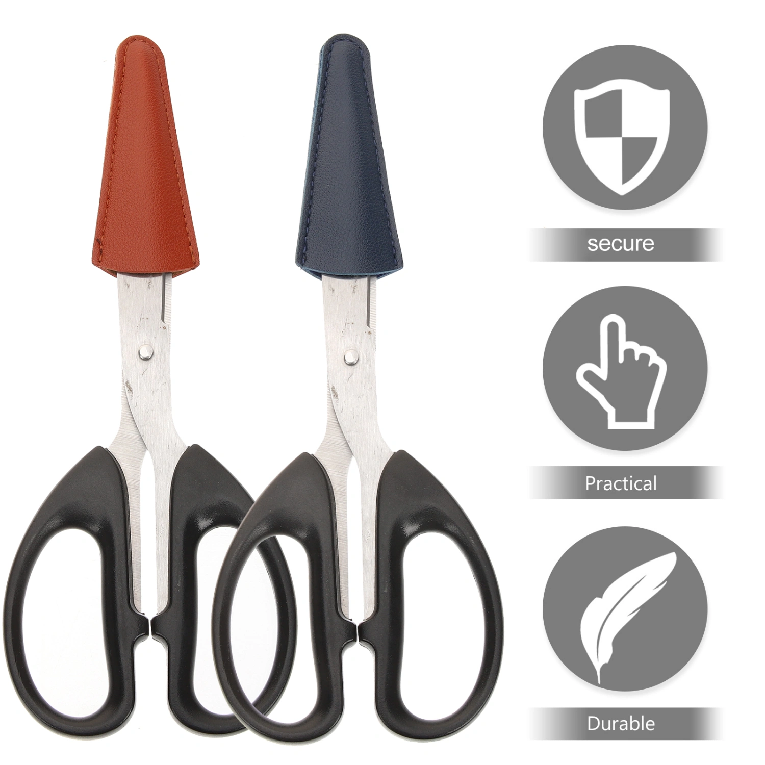 4pcs Sewing Scissor Sheaths Portable Eyebrow Scissors Cover Trimming Tool Bags