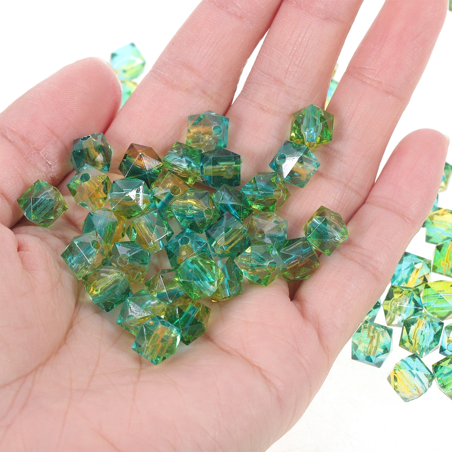 200pcs Acrylic DIY Beads Bracelet Making Acrylic Beads Jewelry DIY Acrylic Beads