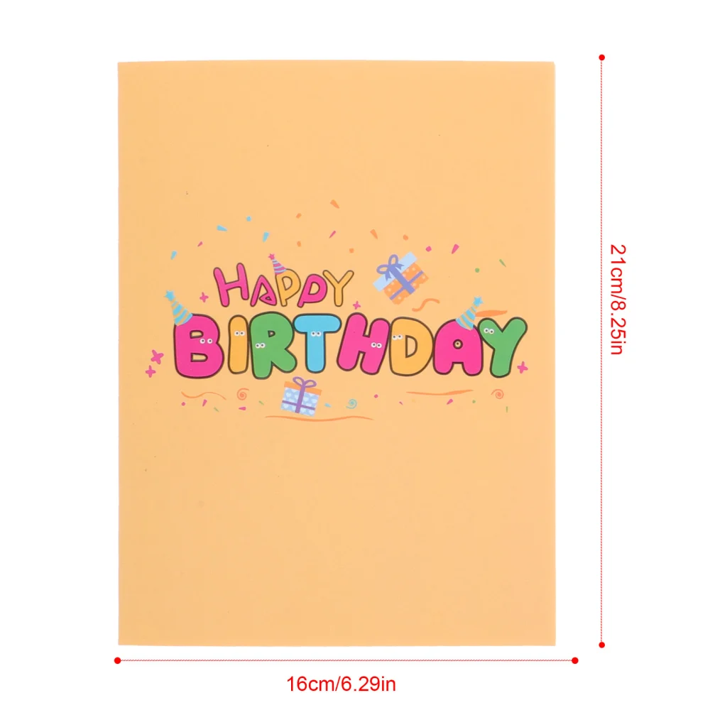 Creative Birthday Card Cartoon Birthday Greeting Card Birthday Pop-up Card