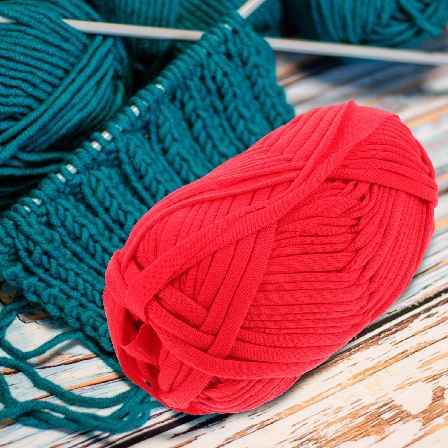4 Rolls of Braided Yarns for Handicraft Crocheting Yarn Blanket Bag DIY Weaving Rope Knitting Supply