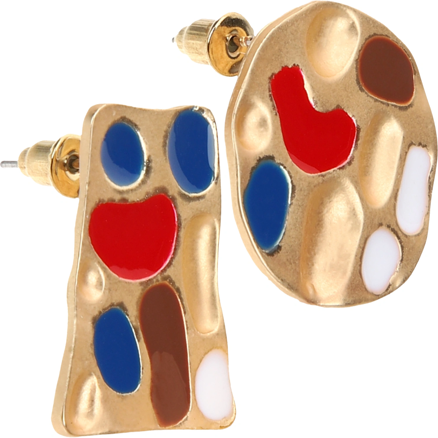 1 Pair Paint Plate Stud Earrings Costume Jewelry Funny Gifts for Painters Women