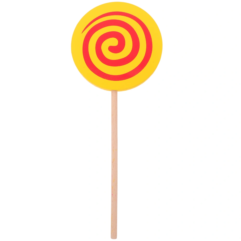 Hawaiian Party Decoration Prop Wooden Lollipop Hand-held Photo Prop Lollipop Prop