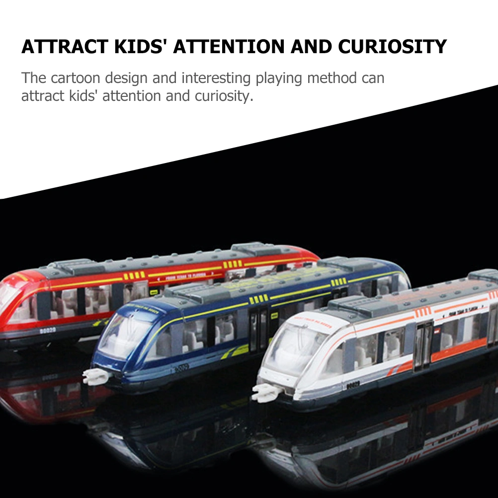 3pcs Simulation Electric Train Toy Kids Train Toy Educational Train Toy Funny Train Toy