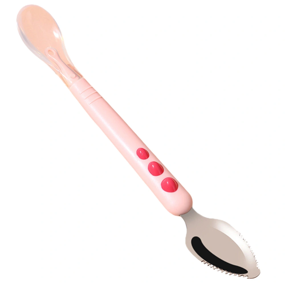 Double Head Baby Silicone Spoon Feeding Infant Spoon Training Infant Spoon