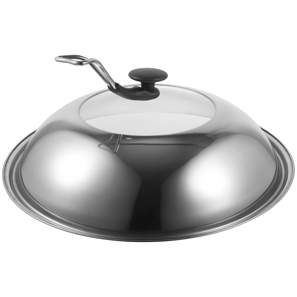 Universal Pot Cover Round Pot Lid Stainless Steel Pan Lid Kitchen Cookware Replacement