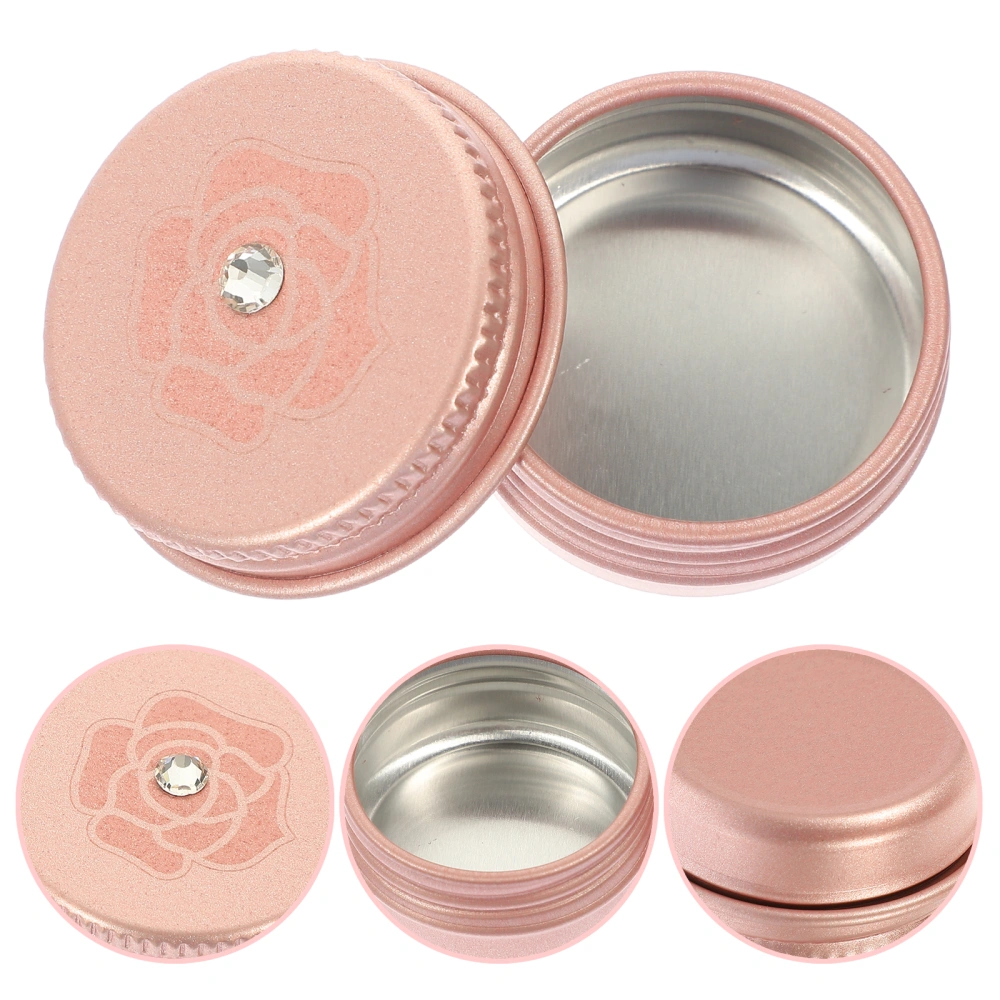 5Pcs Portable Lip Balm Tins Multi-function Screw Tins Household Cream Cases Home Supply