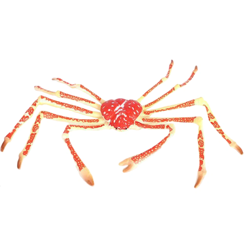 Simulated Marine Animal Model Vivid Crab Model Crab-shaped Ornament Kids Educational Toy