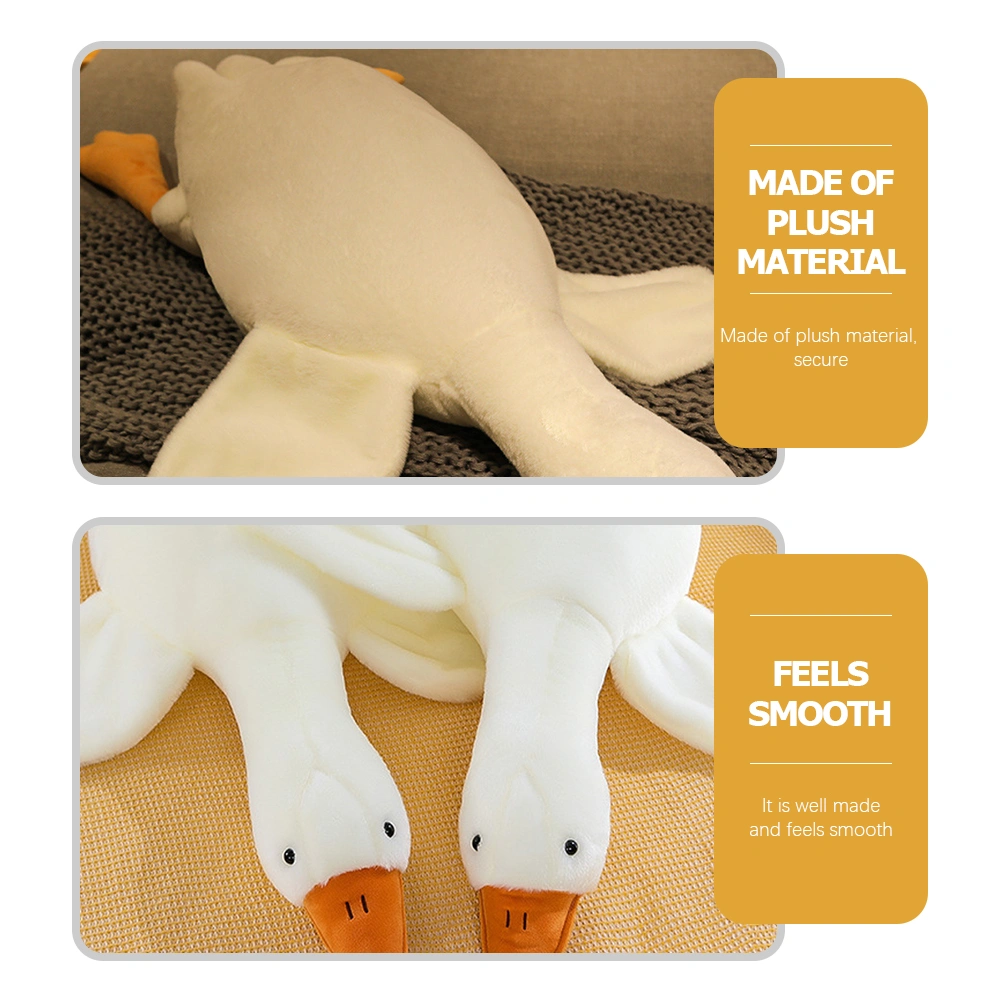 Goose Doll Adorable Goose Plaything Decorative Stuffed Goose Toy Kids Bed Doll