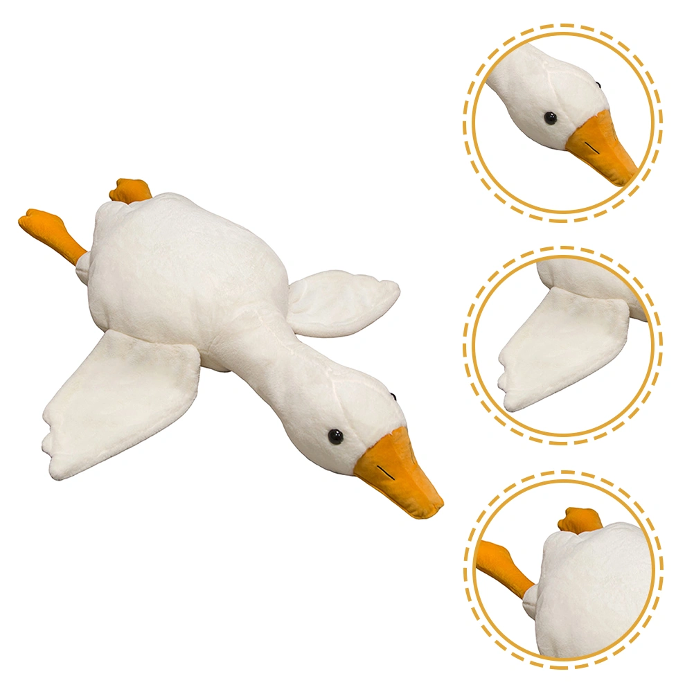 Goose Doll Adorable Goose Plaything Decorative Stuffed Goose Toy Kids Bed Doll