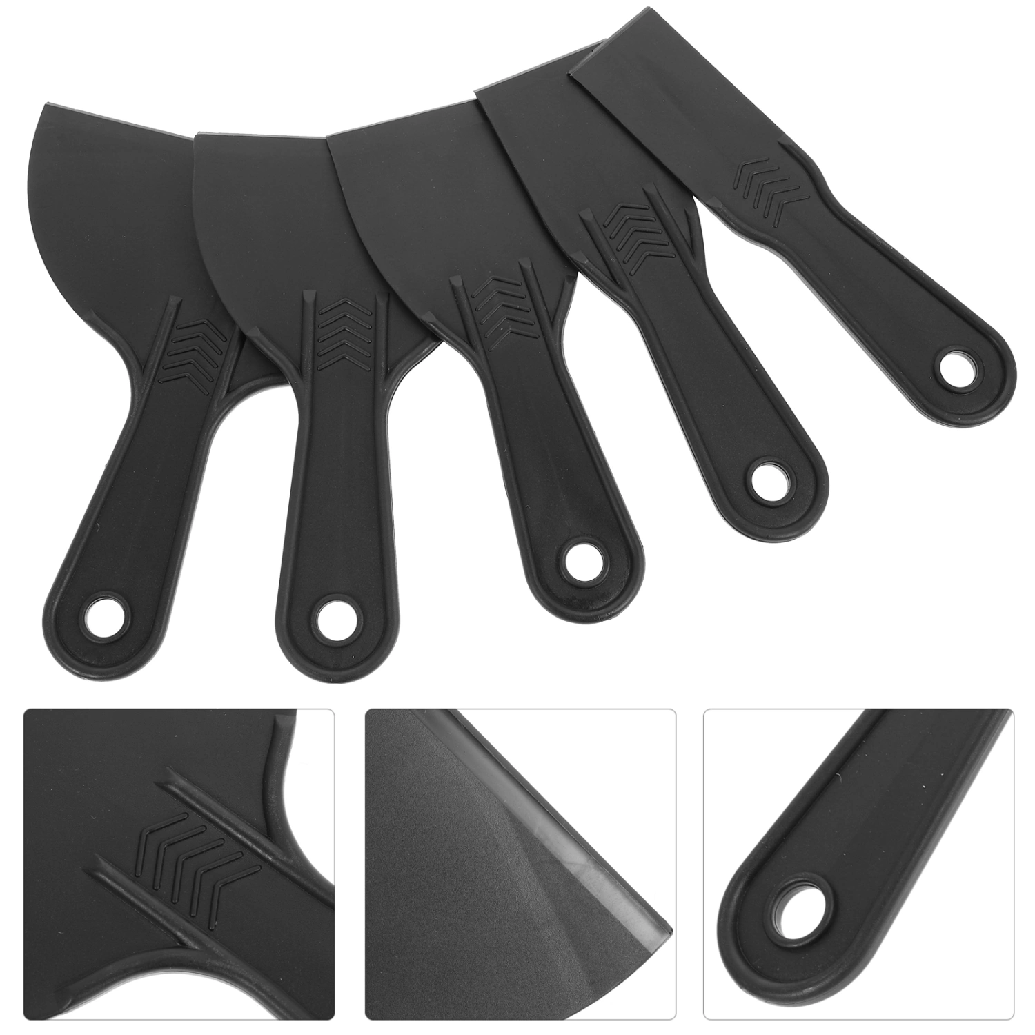 5pcs Car Vinyl Wrap Scraper Wallpaper Scraper Tools Professional Paint Scraper Tools