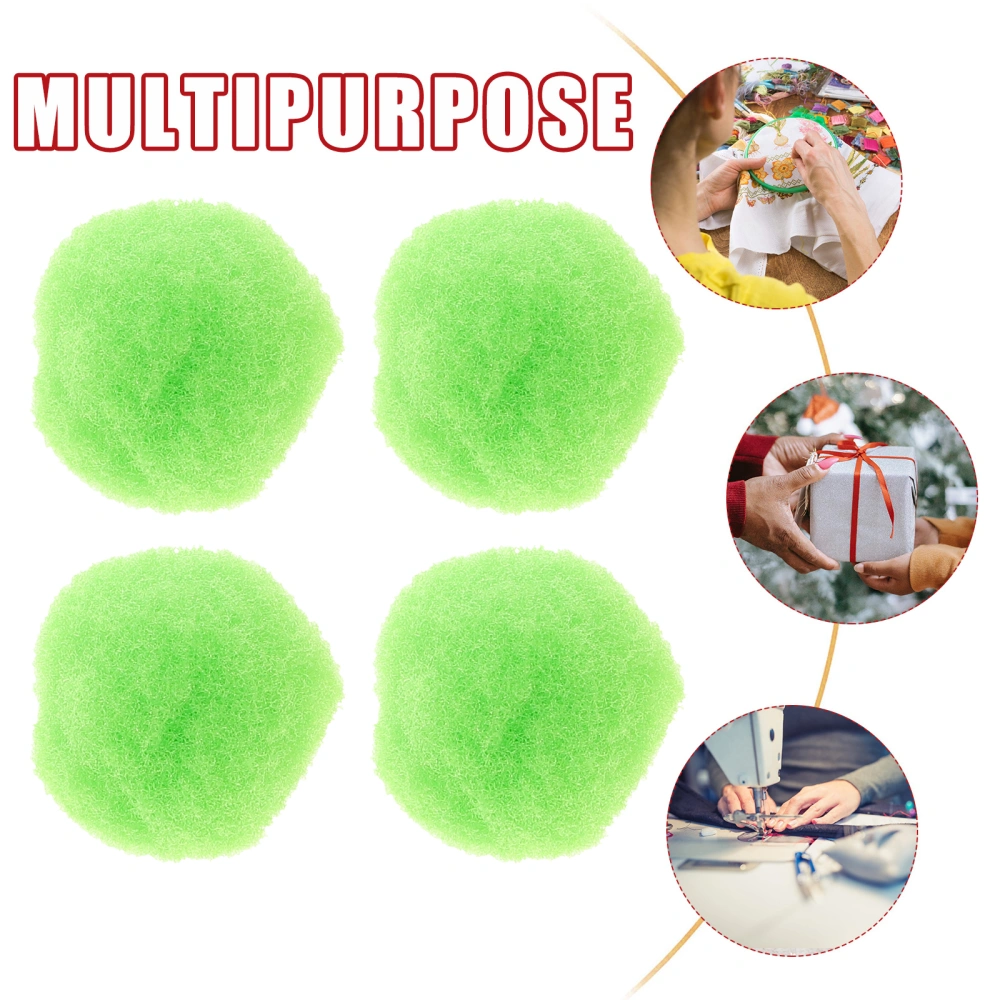 2000pcs Creative Clothes DIY Fluffy Balls Hat Decorative Fuzzy Balls DIY Green Pom Pom Balls