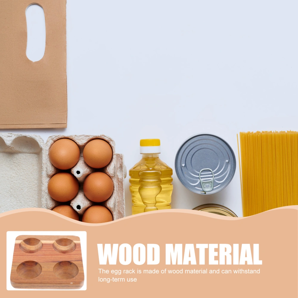 Wooden Egg Tray Practical Egg Storage Holder Household Egg Storage Base