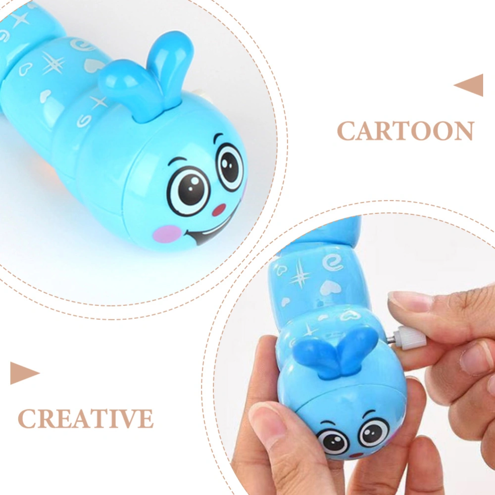 5Pcs Novelty Clockwork Toys Cognitive Crawling Toys Cartoon Caterpillar Toys Creative Clockwork Toys