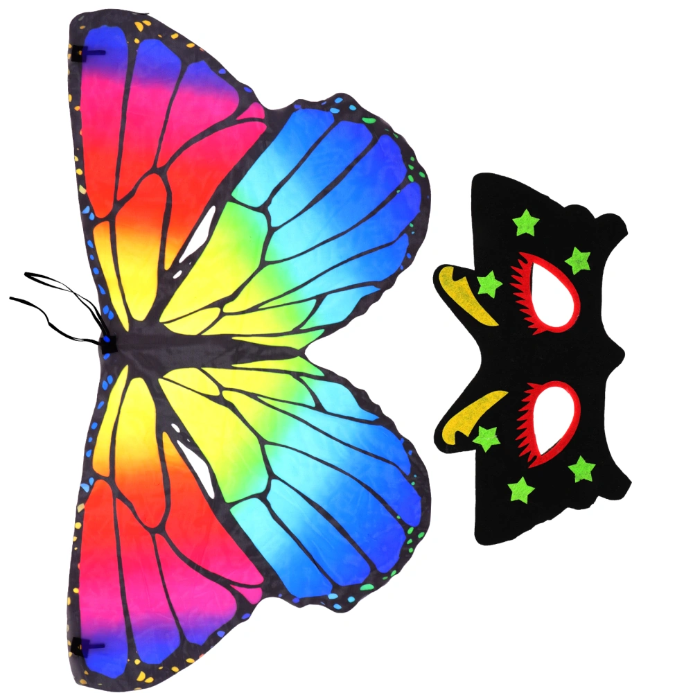 1 Set Children Butterflies Cape Festive Butterflies Mantle Cosplay Supplies for Children