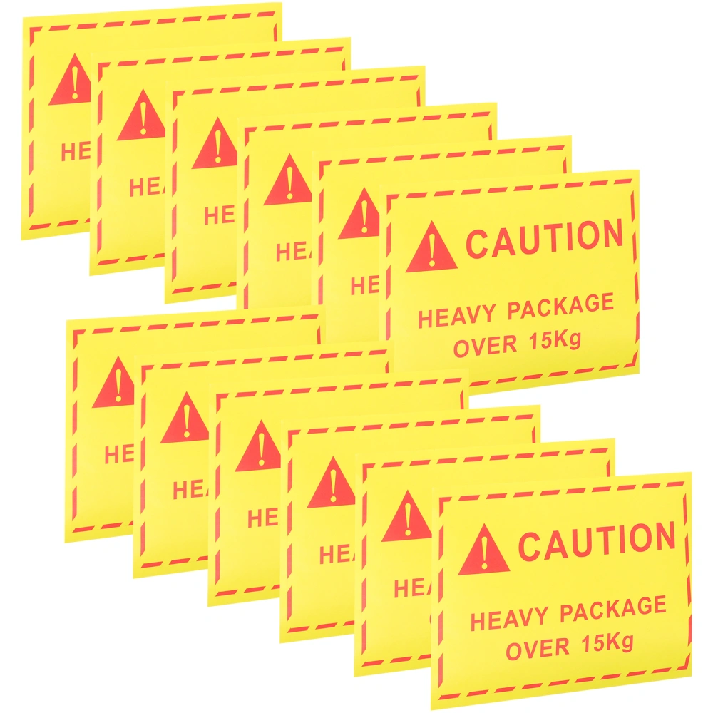 100pcs Heavy Objects Labels Adhesive Warning Stickers Special Handling Shipping Labels