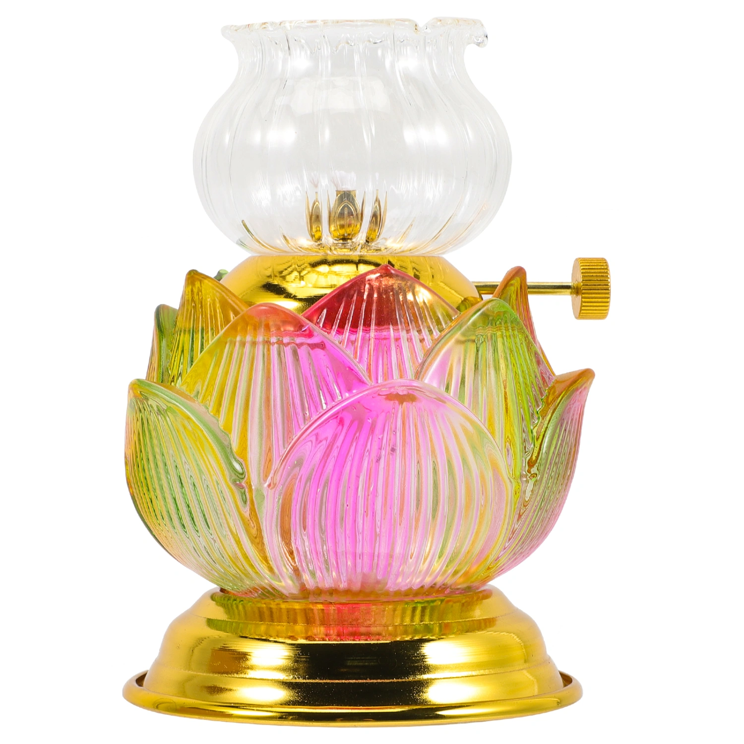 Candle Stand Portable Clear Lamp Temple Use Retro Candlestick Household Light Supplement