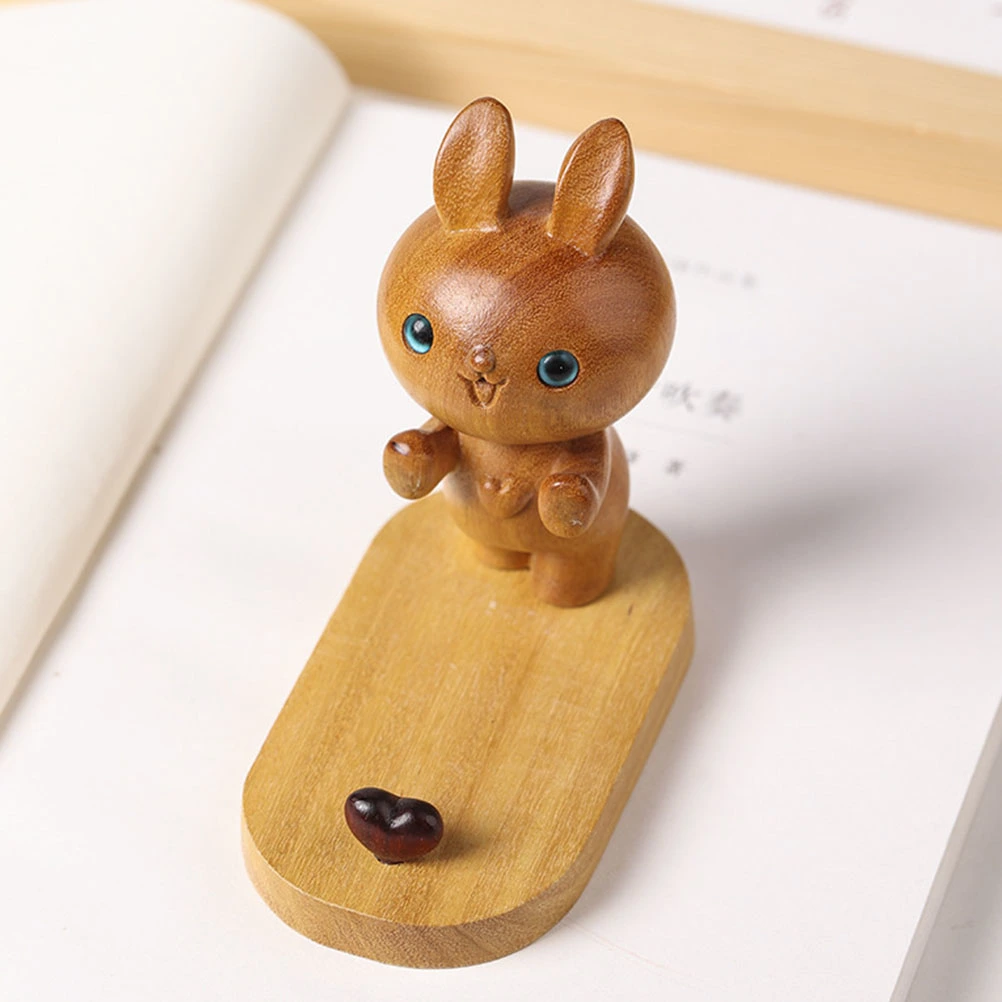 Bunny Phone Stand Cartoon Phone Holder Desktop Mobile Phone Stand Rabbit Statue Decor