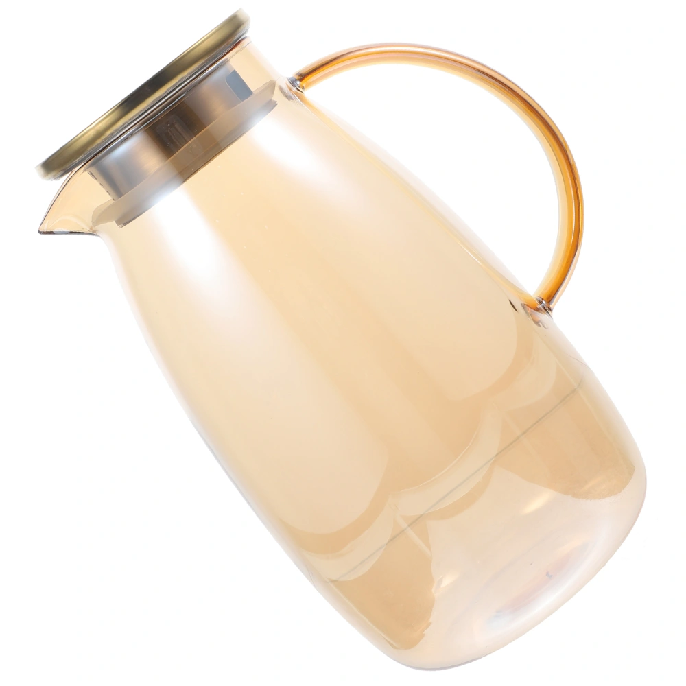 Glass Pitcher with Lid Easy Clean Glass Water Kettle  Glass Water Pitcher with Handle