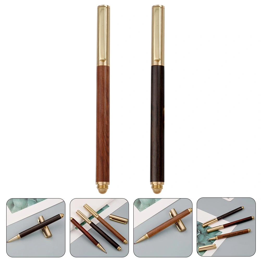 2Pcs Office Gel Pens Daily Use Writing Pens Multi-function Business Pens Writing Supply