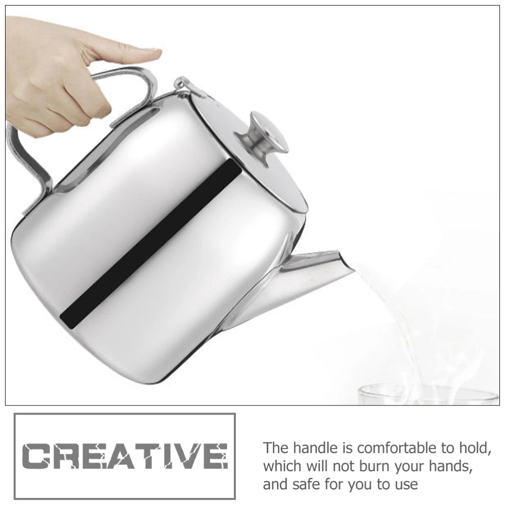 Stainless Steel Tea Pot Kitchen Decorative Teapot Tea Container Oil Pot for Loose Tea