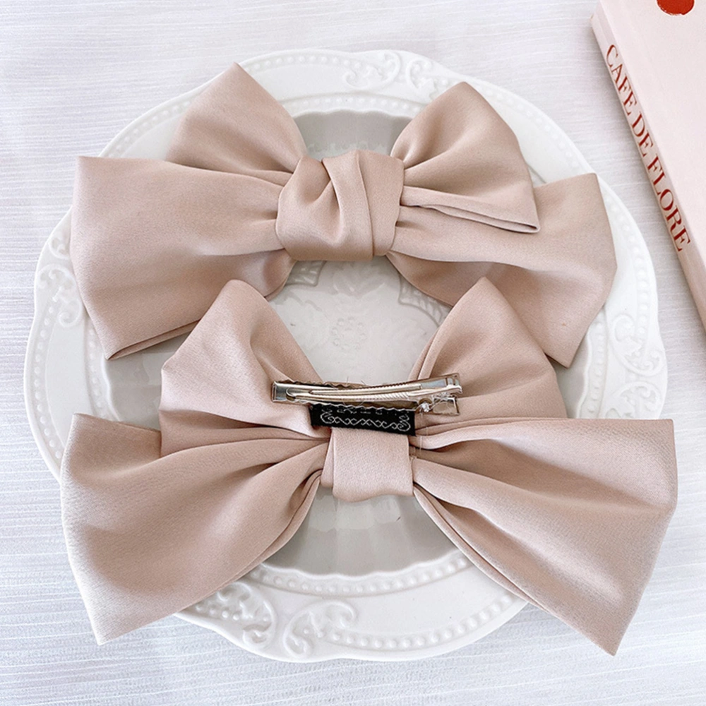 2 Pairs Bowknot Hairpins Bow Hair Clips Girls Hair Bows Barrette Hair Accessory