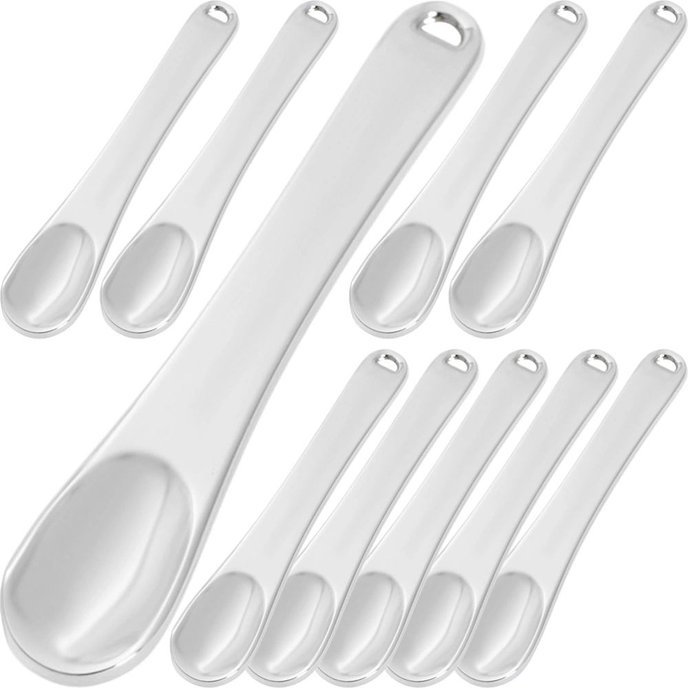 10pcs Facial Mask Spoons Cosmetic Spatulas Scoops Professional Makeup Tool​s with Hanging Hole