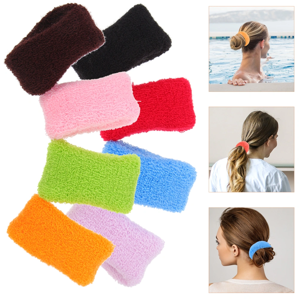 12pcs Women Hair Ropes Elastics Hair Bands Elastic Hair Ties Ponytail Holders