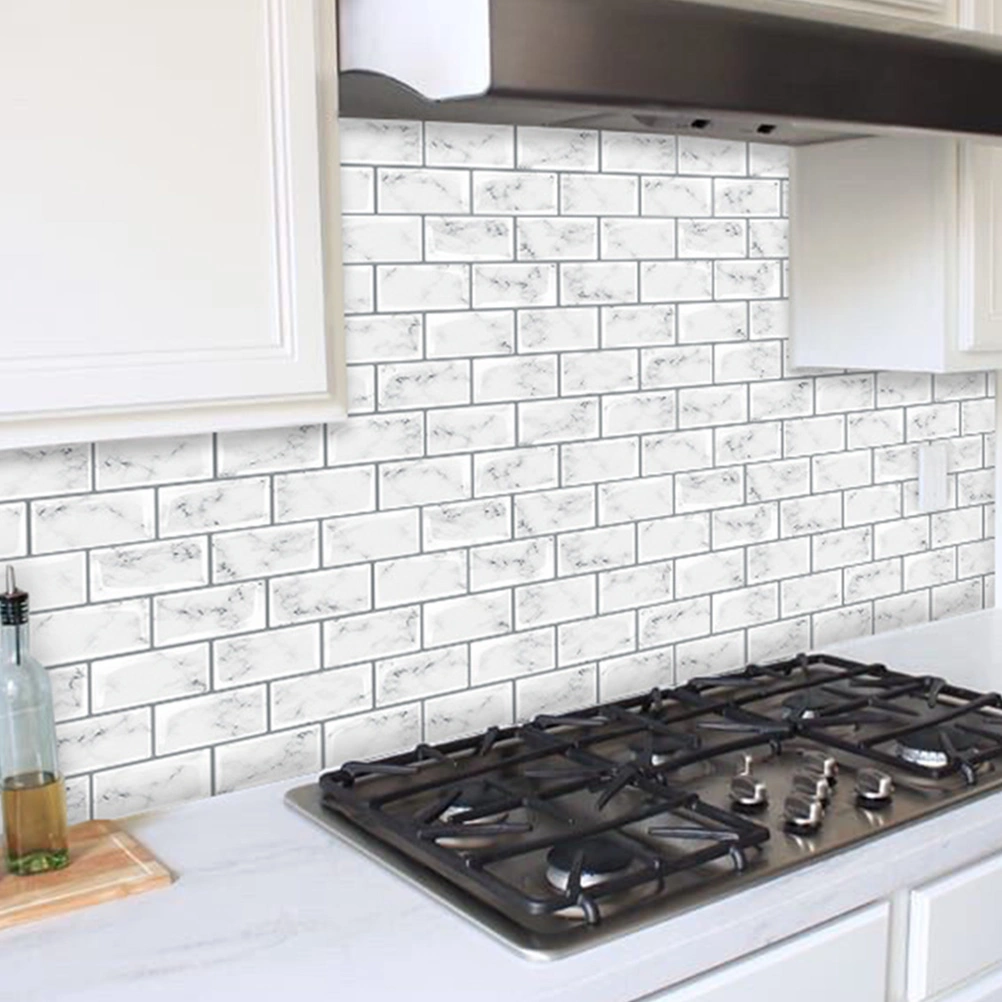 1 Sheet Tile Sticker Tile Decal Kitchen Peel and Stick Wall Tile Sticker Bathroom Wall Sticker