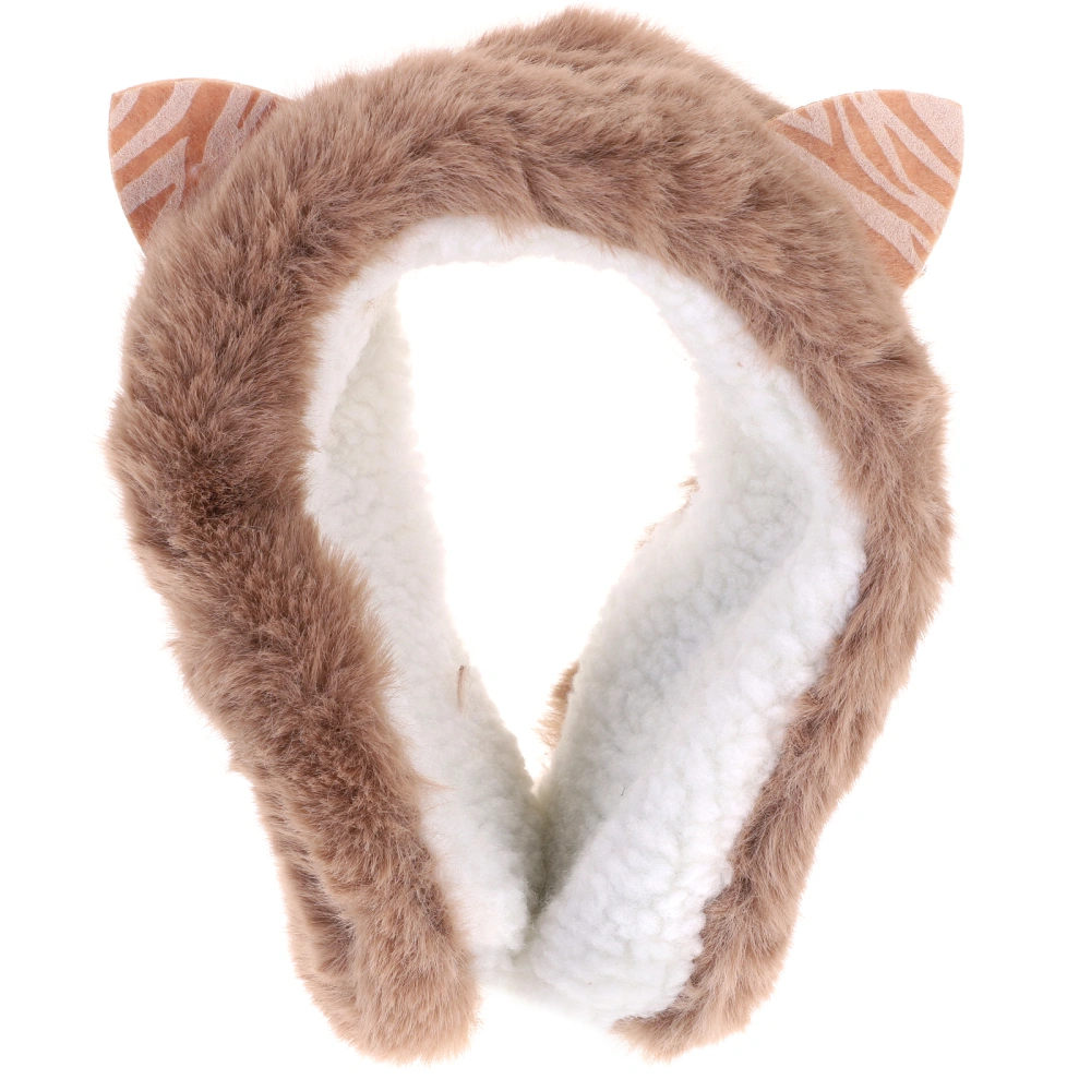 Cozy Cat Ear Muff Winter Women Ear Warmer Thick Warm Foldable Ear Warmer