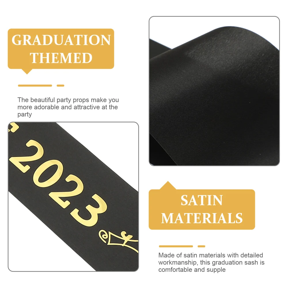 4pcs Graduates Sashes Graduation Sash Party Accessories Class of 2023 Shoulder Belts