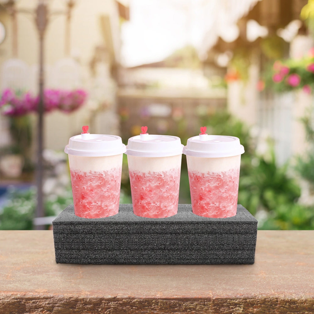 3pcs Takeout Cup Trays Coffee Carrier Beverage Cup Carry Holders Drink Carriers