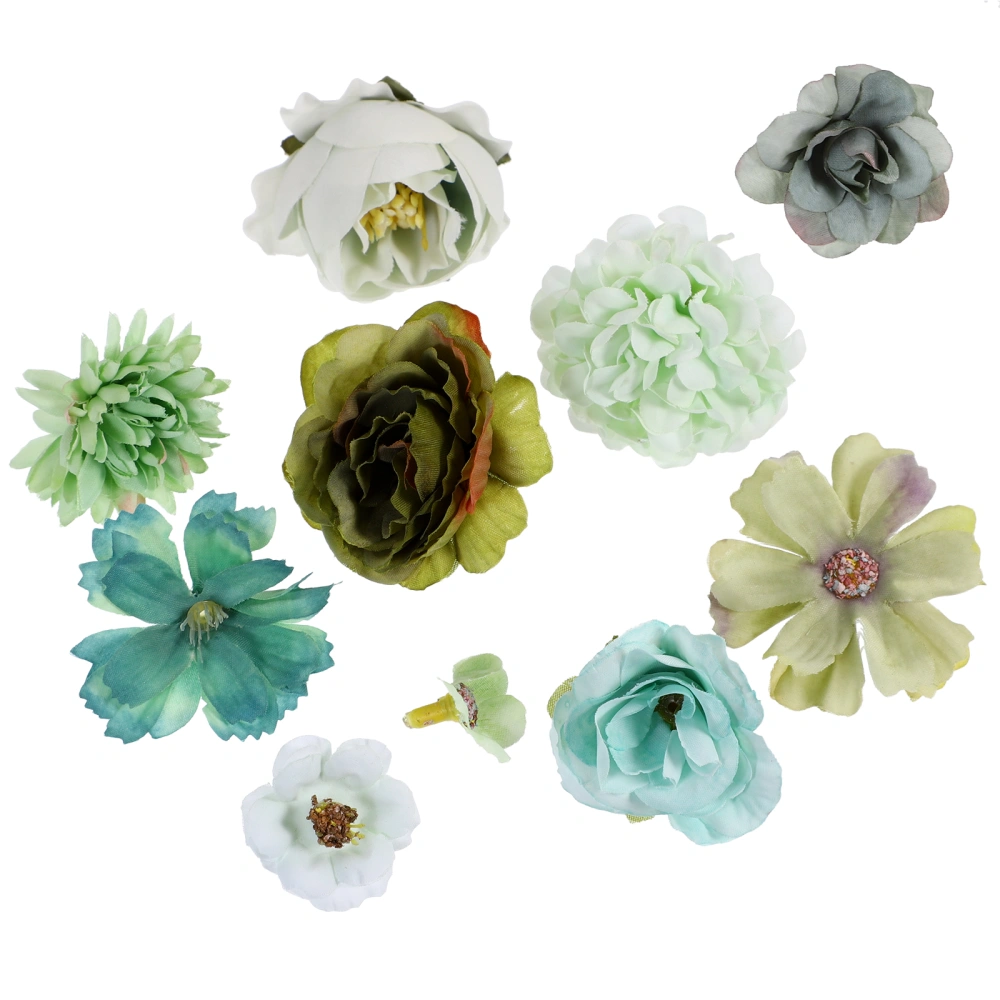 20Pcs Fake Flower Decors Wedding Artificial Flower Adornments Romantic Photo Props