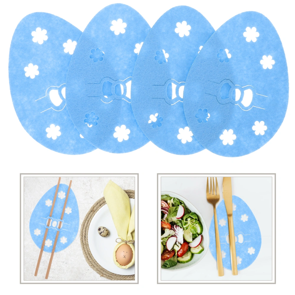 8pcs Easter Party Cutlery Holder Cutlery Pouch Easter Party Tableware Decoration