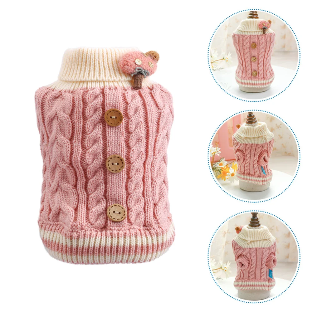 Adorable Cat Sweater Puppy Warm Clothes Autumn Winter Outfit Pet Costume for Winter