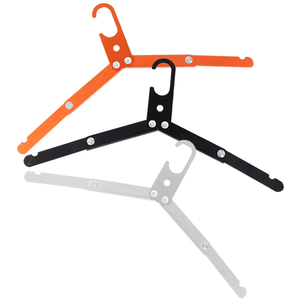 3pcs Travel Coat Hangers Metal Folding Clothes Hangers Portable Space Saving Travel Hangers