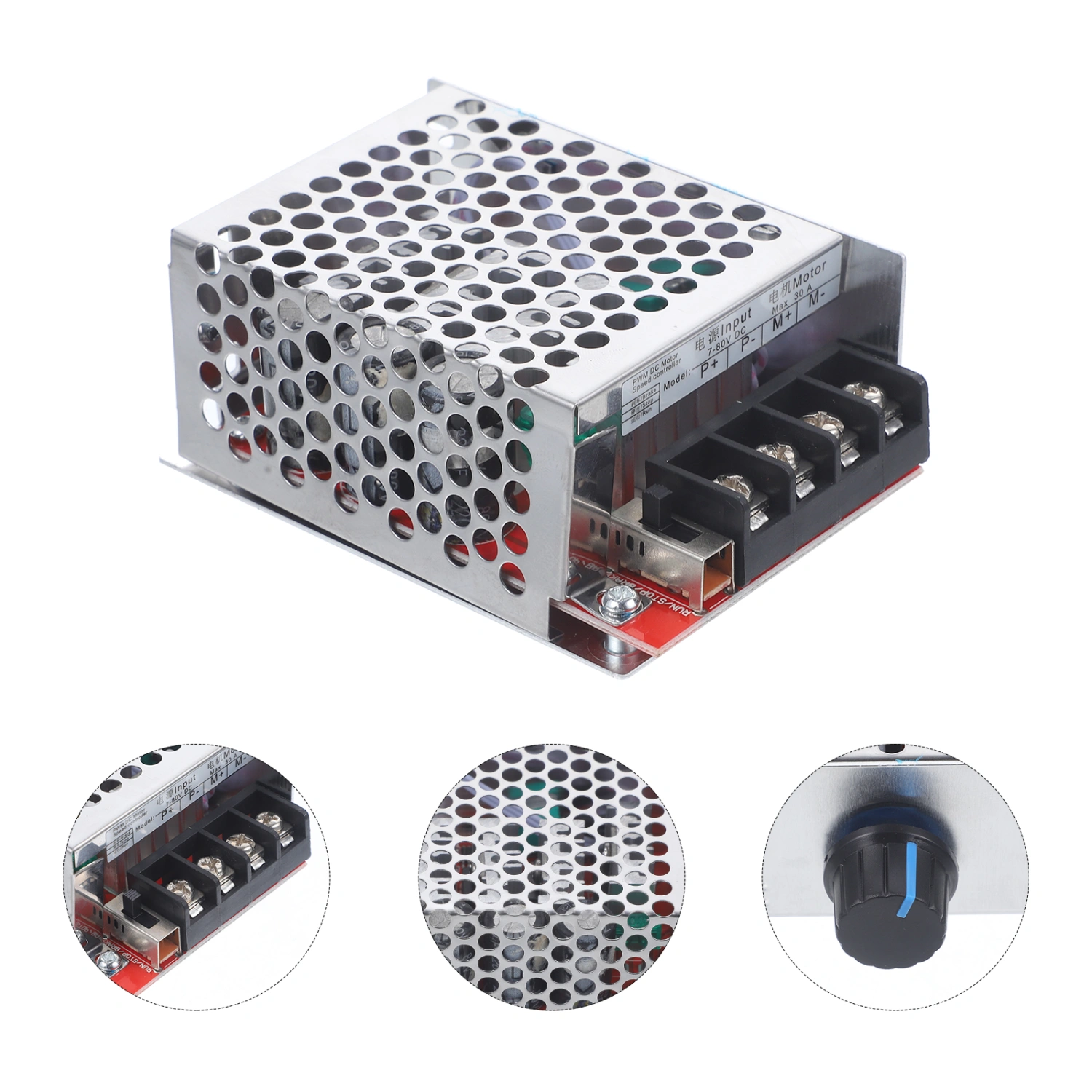 Dc Motor Speed Controller 9-60v 20a Adjustable Pwm Motor Speed Control Switch