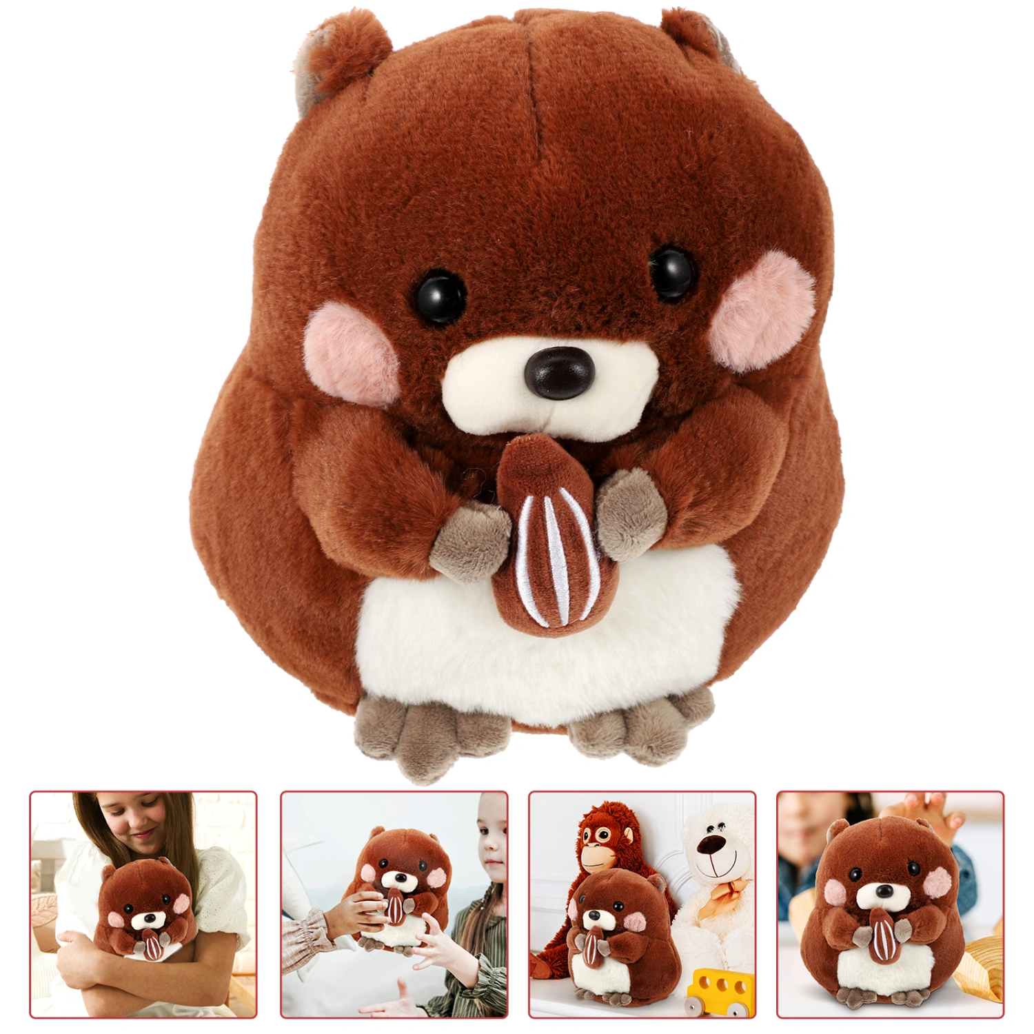 Supple Plush Bobac Doll Cartoon Animals Toy Plush Groundhogs Toddler Plush Bobac Toy Kids Doll