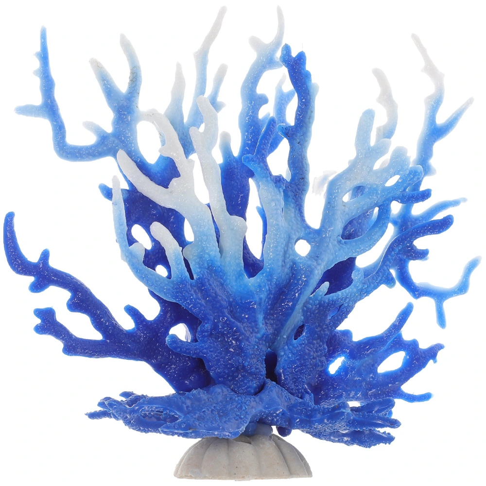 Vivid Coral Figurine Decorative Coral Sculpture Aquarium Coral Ornament Fish Tank Supply